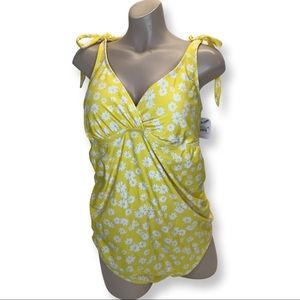 Isabel Maternity Size XXL Daisies One Piece Swimsuit NWT